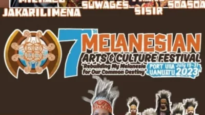 Papuanische Künstler traten im 7. melanesischen kulturellen Festival in Vanuatu auf